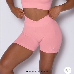Women's Pink Biker Shorts